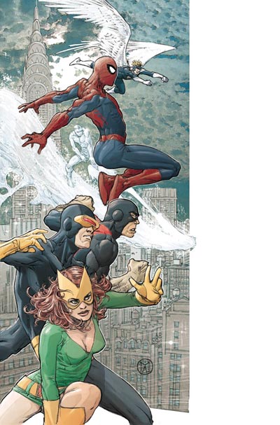 Cover Albo Numero 1 USA<br>disegni e colori di Mario Alberti<br><i>(c) 2009 Marvel Comics</i>