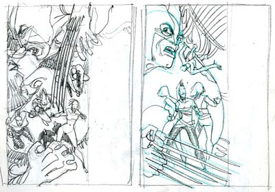 Cover Albo Numero 2 USA - sketchbook<br>disegni di Mario Alberti<br><i>(c) 2009 Marvel Comics</i>