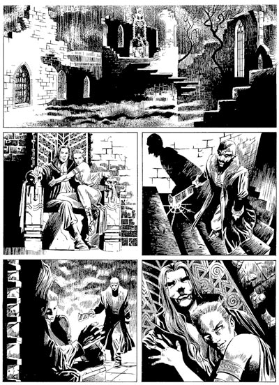 Numero 121 - Tavola 1 Numero 121 - Tavola 1<br>disegni di Fabiano Ambu<br><i>(c) 2009 Sergio Bonelli Editore</i>