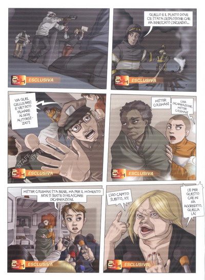 Deformazioni mediatiche Deformazioni mediatiche<br>Le spire dell'Hydra, p. 84<br><i>(c) 2008 Centro Fumetto "Andrea Pazienza"</i>