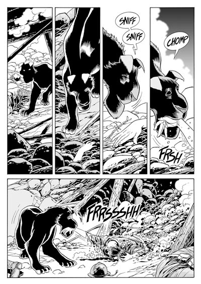 Cane da salvataggio<br>disegni di Luca Enoch<br><i>(c) 2009 Sergio Bonelli Editore</i>