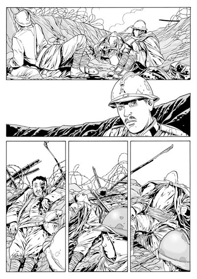 I morti<br>disegni di Luca Enoch<br><i>(c) 2009 Sergio Bonelli Editore</i>