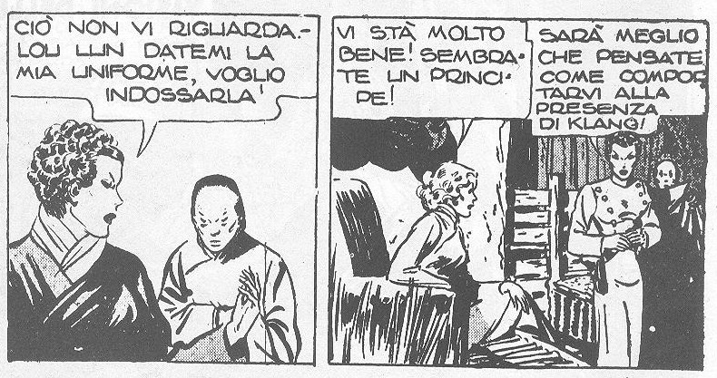 Milton Caniff sulle pagine de "l'avventuroso" Milton Caniff sulle pagine de "l'avventuroso"<br>"l'avventuroso", n. 195, 3 luglio 1938, p. 3<br><i>(c) degli aventi diritto</i>