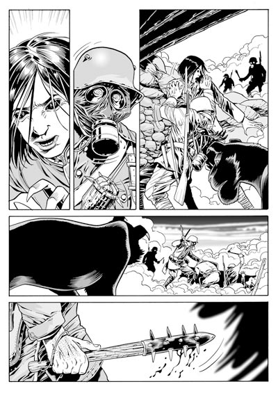 Mazze ferrate<br>disegni di Luca Enoch<br><i>(c) 2009 Sergio Bonelli Editore</i>