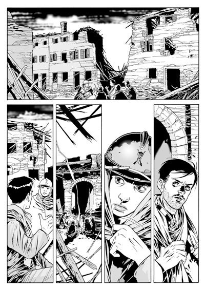 Rovine<br>disegni di Luca Enoch<br><i>(c) 2009 Sergio Bonelli Editore</i>
