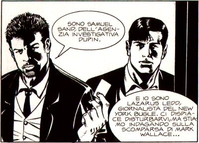 Samuel Sand e Lazarus Ledd si presentano Samuel Sand e Lazarus Ledd si presentano<br>Lazarus Ledd n.42, vignetta di Fabio Bartolini<br><i>(c) 1996 Star Comics</i>