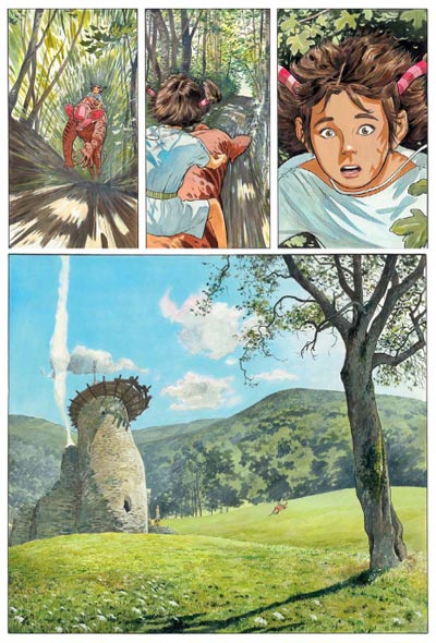 Tavola tratta dal Volume 1<br>disegni e colori di Laura Zuccheri<br><i>(c) 2009 Renoir Comics</i>