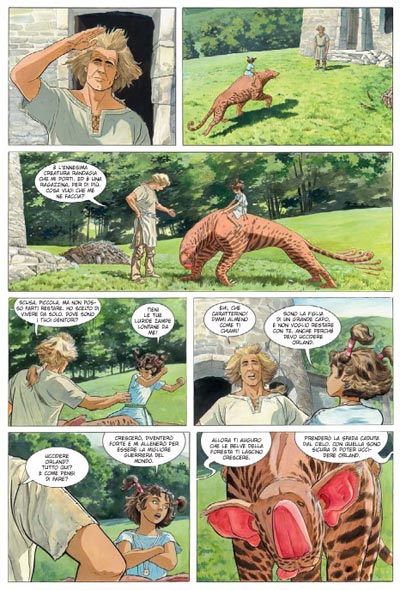 Tavola tratta dal Volume 1<br>disegni e colori di Laura Zuccheri<br><i>(c) 2009 Renoir Comics</i>