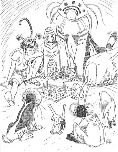 Yama: stampa per dediche<br>disegni di Laura Zuccheri<br><i>(c) 2009 Les Humanoïdes Associés</i>