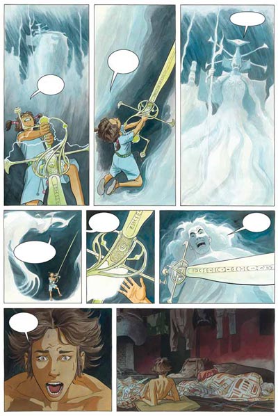 Tavola tratta dal Volume 1<br>disegni e colori di Laura Zuccheri<br><i>(c) 2009 Renoir Comics</i>