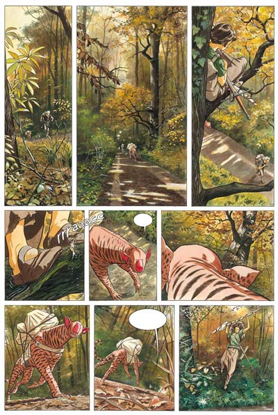 Tavola tratta dal Volume 1<br>disegni e colori di Laura Zuccheri<br><i>(c) 2009 Renoir Comics</i>
