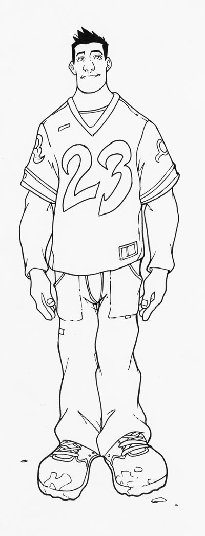 Studi Personaggi: Colosso<br>disegni di Denis Medri<br><i>(c) 2009 Edizioni BD</i>