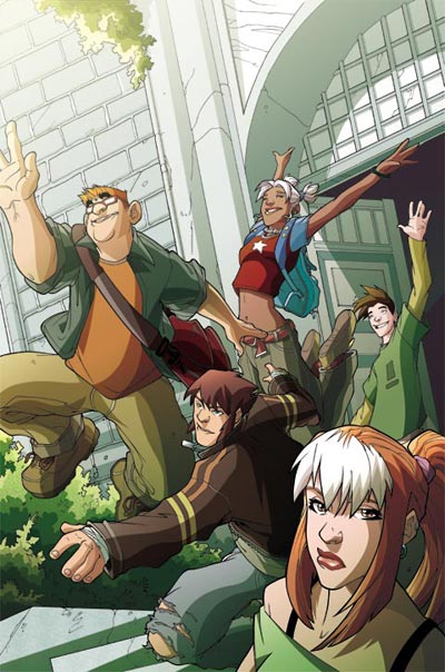 Cover Albo USA #1<br>disegni di Denis Medri, colori di  Sergio Algozzino<br><i>(c) 2009 Panini Comics</i>