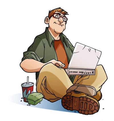 Studi Personaggi: Hank<br>disegni di Denis Medri, colori di  Sergio Algozzino<br><i>(c) 2009 Panini Comics</i>