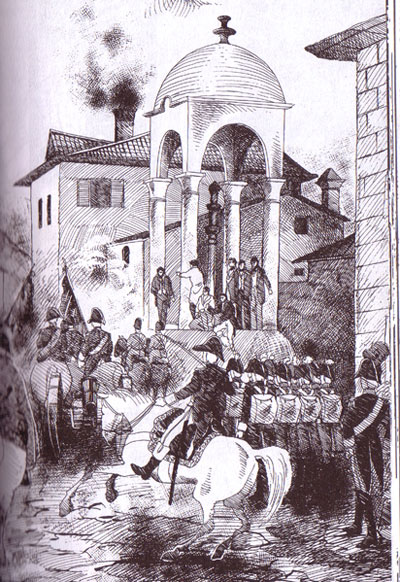 Una tavola, quasi un dipinto<br>disegni di Riyoko Ikeda<br><i>(c) 2009 Magic Press</i>