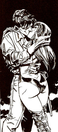 La malattia non è cosi brutta come la si dipinge?<br>disegno di Massimo Carnevale, Dylan Dog n.280<br><i>(c) 2009 Sergio Bonelli Editore</i>