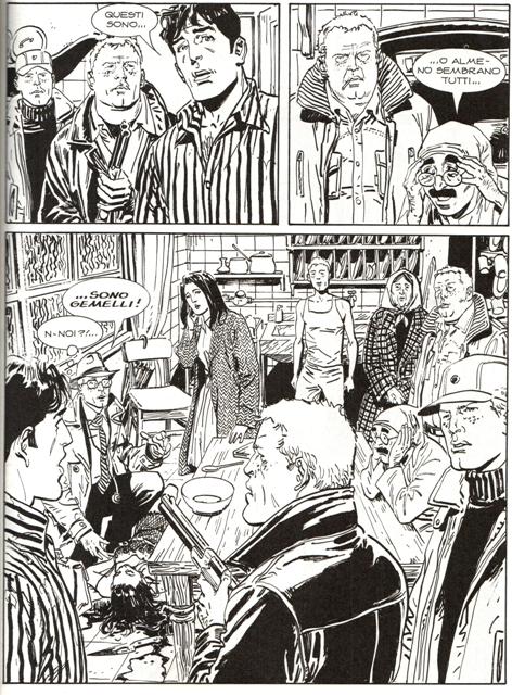 Affollamento di gemelli<br>disegni di Bruno Brindisi, Dylan Dog Gigante n.18<br><i>(c) 2009 Sergio Bonelli Editore</i>