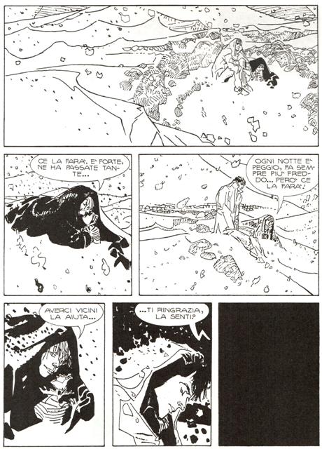 Dylan e il Piccolo Principe si prendono cura della Rosa<br>disegni di Piero Dall'Agnol, Dylan Dog Gigante 18<br><i>(c) 2009 Sergio Bonelli Editore</i>