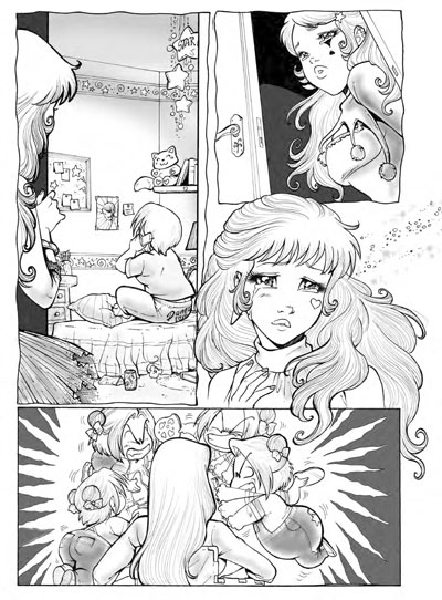 Tavola tratta da Gothic numero 3<br>disegni di Michela Cacciatore<br><i>(c) 2010 Salvatore Taormina</i>