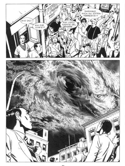 Le Nuvole - quanto fanno discutere! <br>disegni di Roberto De Angelis, dal n.1<br><i>(c) 2009 Sergio Bonelli Editore</i>