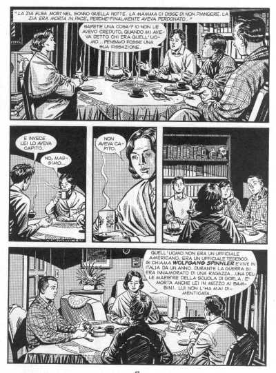 La funzione della memoria<br>disegni di Werner Maresta, dal n.8<br><i>(c) 2009 Sergio Bonelli Editore</i>