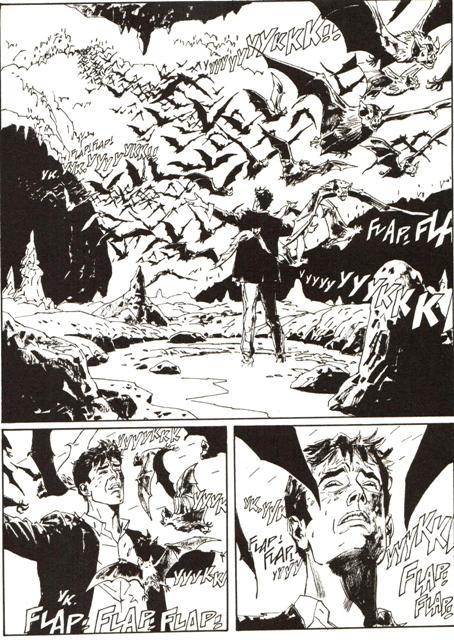 Dylan in balia dei pipistrelli<br>pag. 31, disegni di Marco Soldi<br><i>(c) 2009 SBE</i>