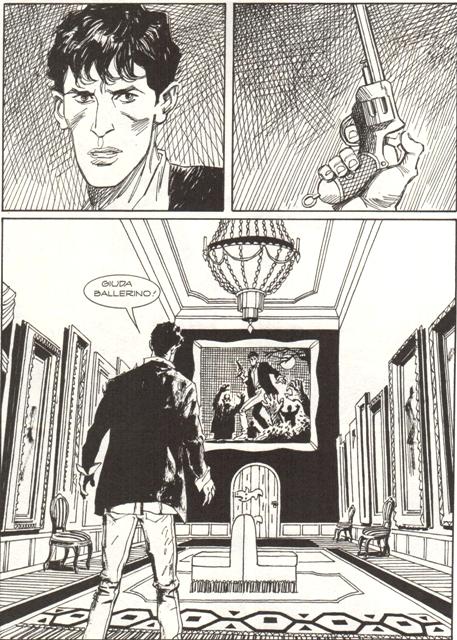 Dylan nel mausoleo delle sue imprese<br>pag. 42, disegni di Marco Soldi<br><i>(c) 2009 SBE</i>
