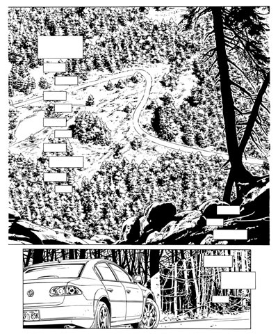 Volume 1 - Tavola 4 bianco & nero<br>disegni di Stefano Raffaele<br><i>(c) 2010 Comma22</i>