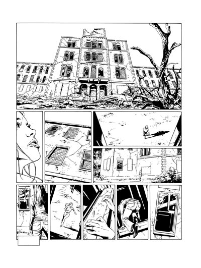 Volume 1 - Tavola 56 bianco & nero<br>disegni di Stefano Raffaele<br><i>(c) 2010 Comma22</i>