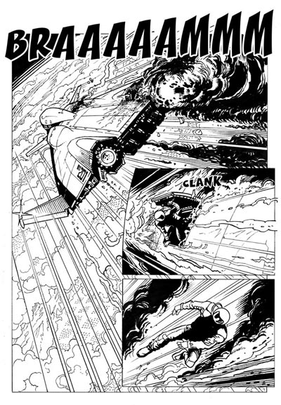 Tavola tratta dal numero 1<br>disegni di Giacomo Pueroni<br><i>(c) 2010 Federico Memola & Planeta DeAgostini</i>
