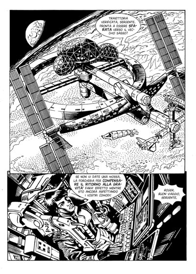 Tavola tratta dal numero 1<br>disegni di Giacomo Pueroni<br><i>(c) 2010 Federico Memola & Planeta DeAgostini</i>