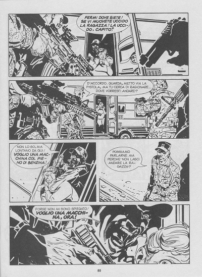 Un incubo dimenticato riappare per distruggere Un incubo dimenticato riappare per distruggere<br>Caravan, n. 9, p. 83<br><i>(c) 2010 Sergio Bonelli Editore</i>