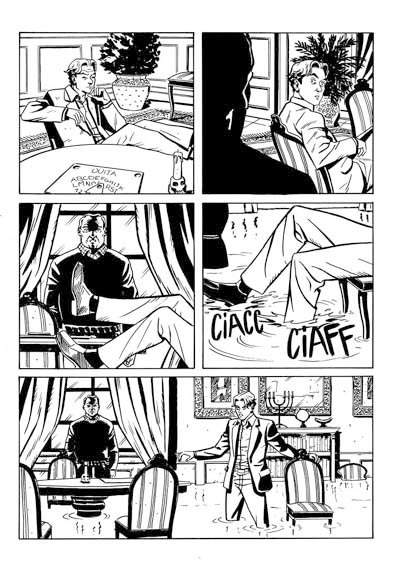 Tavola tratta dal numero 3<br>disegni di Andrea Rossetto<br><i>(c) 2010 Alessandro Bilotta & Edizioni Star Comics</i>