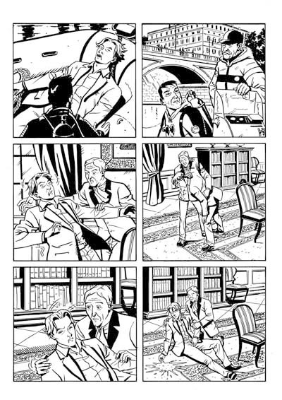 Tavola tratta dal numero 3 Tavola tratta dal numero 3<br>disegni di Andrea Rossetto<br><i>(c) 2010 Alessandro Bilotta & Edizioni Star Comics</i>