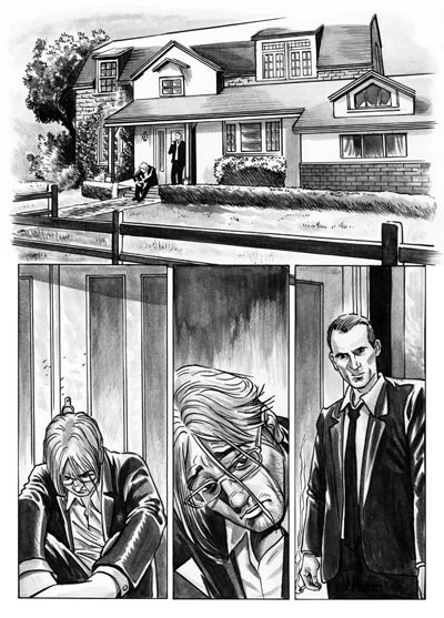 Numero 1 - Tavola 52 Numero 1 - Tavola 52<br>matite di Daniele Statella, chine di Matteo Bussola<br><i>(c) 2010 Sergio Stivaletti & Edizioni Star Comics</i>