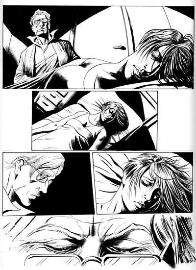 Numero 2 - Tavola 2<br>disegni di Giuseppe Candita<br><i>(c) 2010 Sergio Stivaletti & Edizioni Star Comics</i>