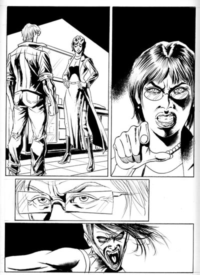 Numero 2 - Tavola 32 Numero 2 - Tavola 32<br>disegni di Giuseppe Candita<br><i>(c) 2010 Sergio Stivaletti & Edizioni Star Comics</i>