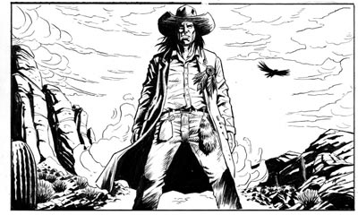 Vignetta tratta dal numero 2<br>disegni di Alessandro Pastrovicchio<br><i>(c) 2010 Andrea Aromatico & Edizioni Star Comics</i>