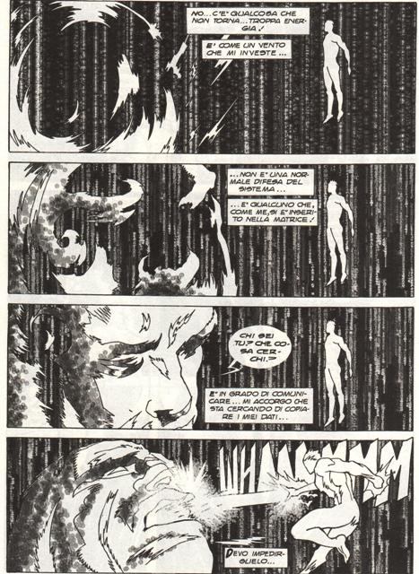 Nathan nel cyberspazio<br>disegni di Paolo Di Clemente, Nathan Never 222<br><i>(c) 2009 Sergio Bonelli Editore</i>