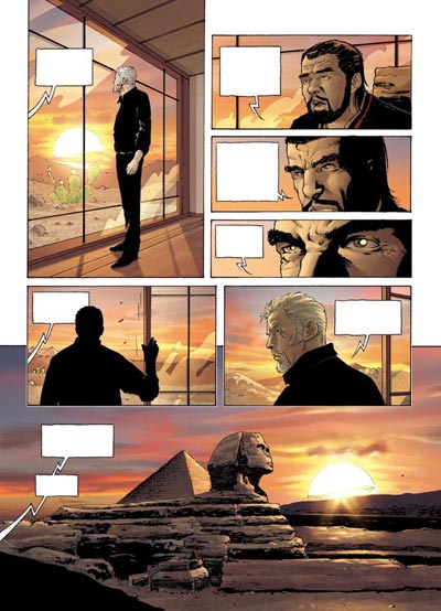 Volume 4 - Tavola 32<br>disegni di Andrea Mutti, colori di Malisan<br><i>(c) 2010 Panini Comics</i>