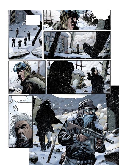 Volume 6 - Tavola 26<br>disegni di Andrea Mutti, colori di Malisan<br><i>(c) 2010 Panini Comics</i>