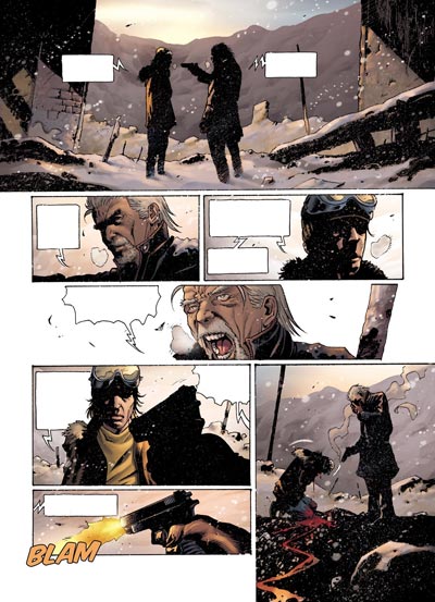 Volume 6 - Tavola 31<br>disegni di Andrea Mutti, colori di Malisan<br><i>(c) 2010 Panini Comics</i>