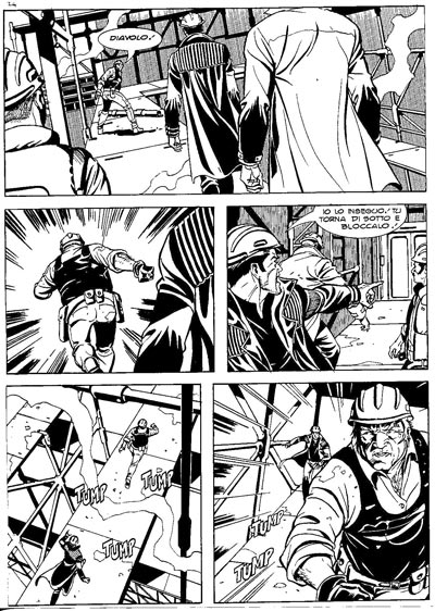 Tavola tratta dal numero 227<br>disegni di Andrea Cascioli<br><i>(c) 2010 Sergio Bonelli Editore</i>