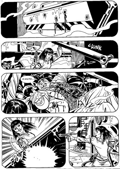 Tavola tratta dal numero 227<br>disegni di Andrea Cascioli<br><i>(c) 2010 Sergio Bonelli Editore</i>