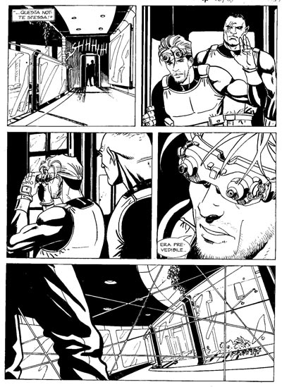 Tavola tratta dal Maxi numero 6 Tavola tratta dal Maxi numero 6<br>disegni di Matteo Resinanti e Antonella Vicari<br><i>(c) 2010 Sergio Bonelli Editore</i>