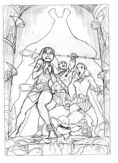 Maat - Studio Personaggi<br>disegni di Vincenzo Cucca<br><i>(c) 2010 degli autori & Kawama S.r.l.</i>