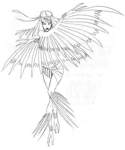 Maat - Studio Personaggi<br>disegni di Vincenzo Cucca<br><i>(c) 2010 degli autori & Kawama S.r.l.</i>