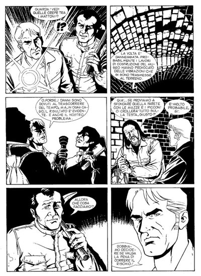 Tavola tratta dal numero 2<br>disegni di Elisabetta Barletta<br><i>(c) 2010 Sergio Bonelli Editore</i>