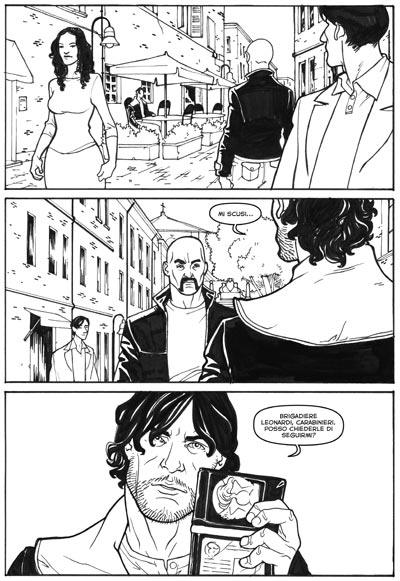 Tavola tratta da L'esattore<br>disegni di Andrea Riccadonna<br><i>(c) 2010 Edizioni BD</i>