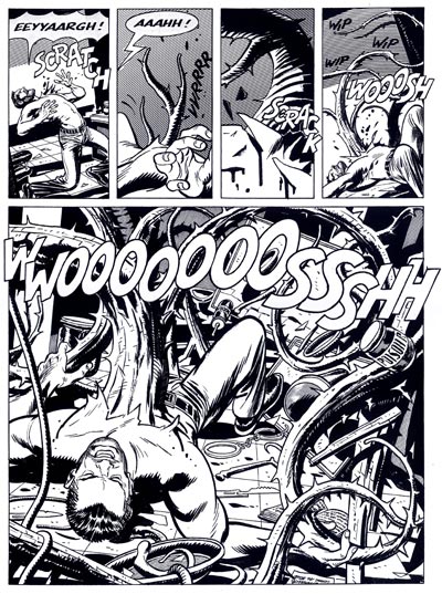 Tavola tratta dal Maxi Numero 2<br>disegni di Alessandro Baggi<br><i>(c) 2010 Sergio Bonelli Editore</i>